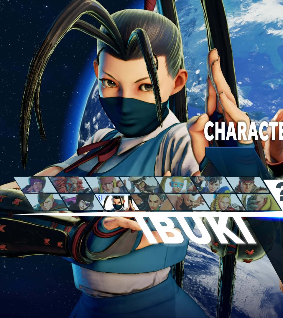 Ibuki on the character select screen.