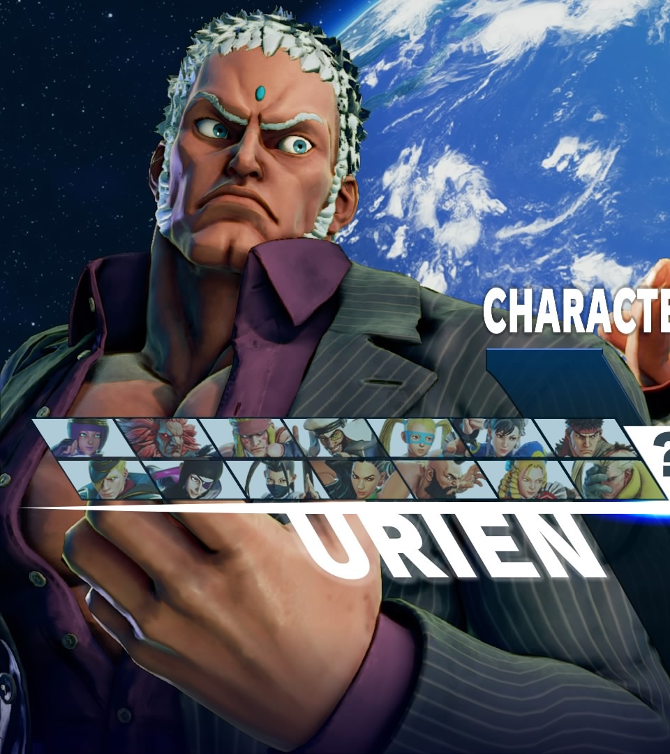 Urien on the character select screen.